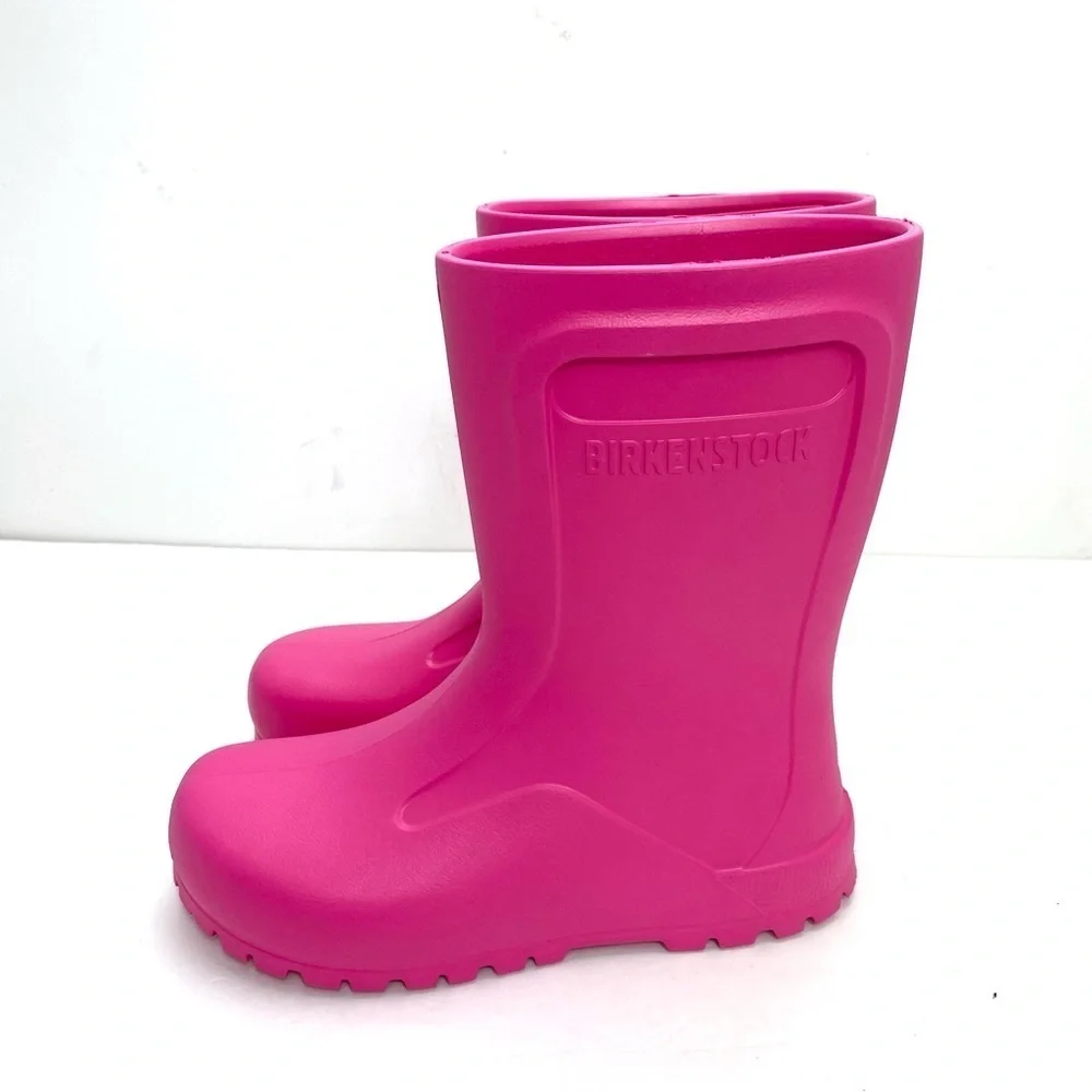 BIRKENSTOCK Derry Kids EVA Rain Boot in Neon Pink Size 3